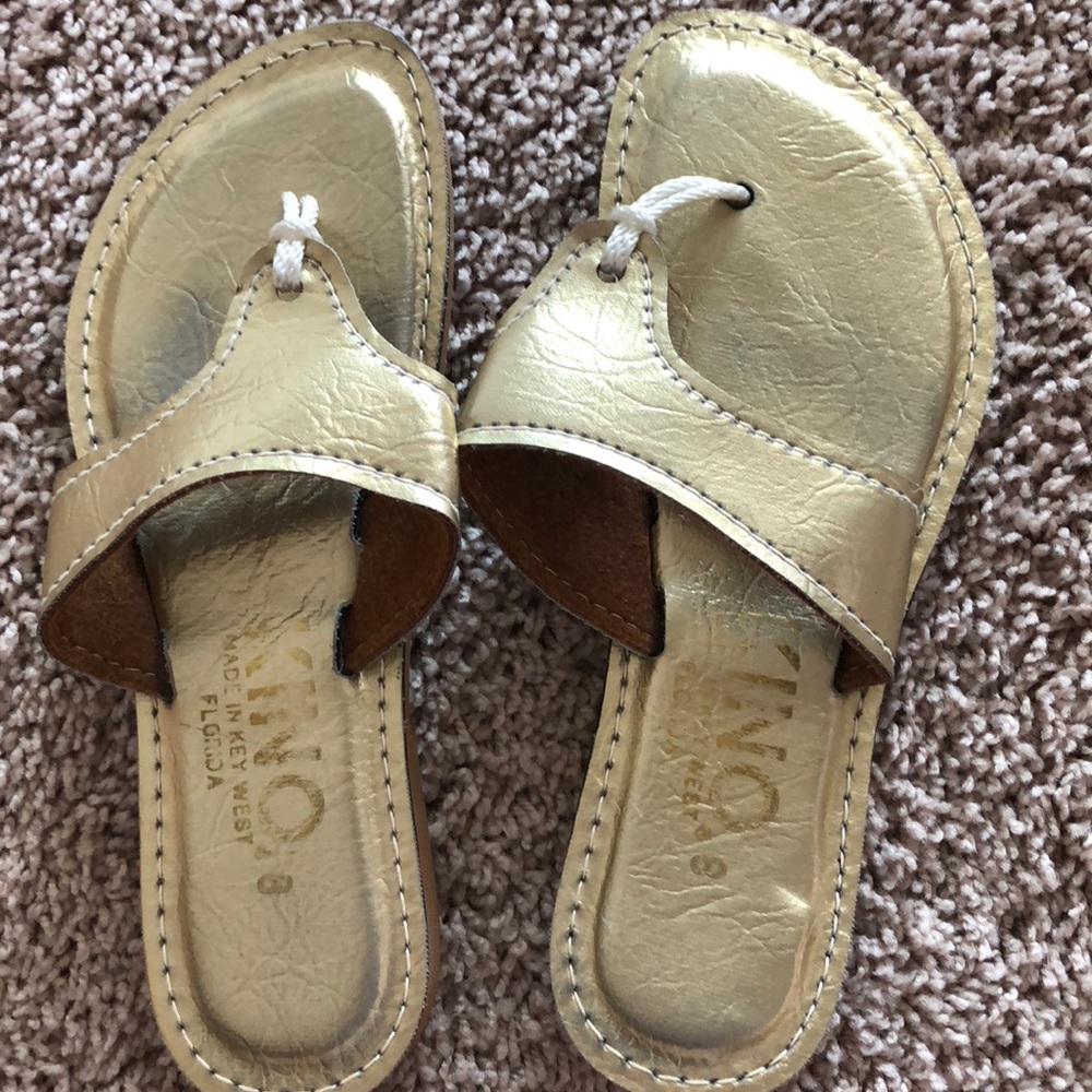 Kino gold slide women’s sandals